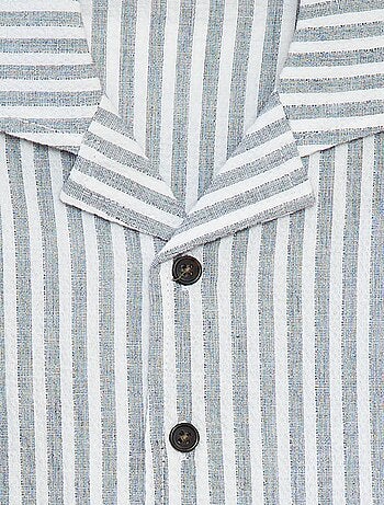 Chemise rayée à manches courtes