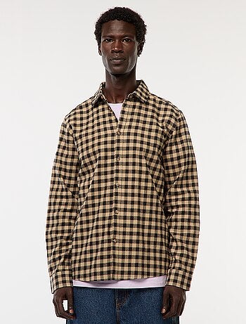 Chemise regular à carreaux
