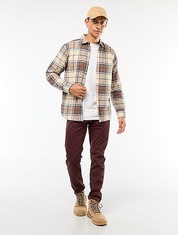 Chemise regular à carreaux