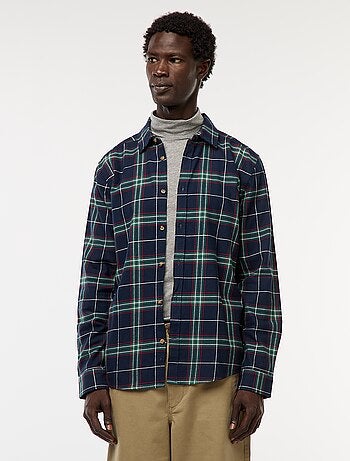 Chemise regular à carreaux