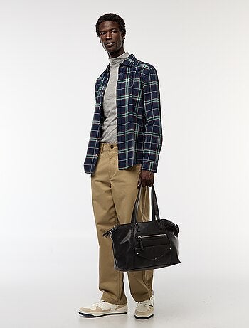 Chemise regular à carreaux