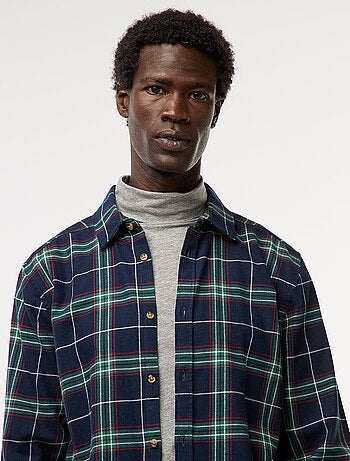 Chemise regular à carreaux