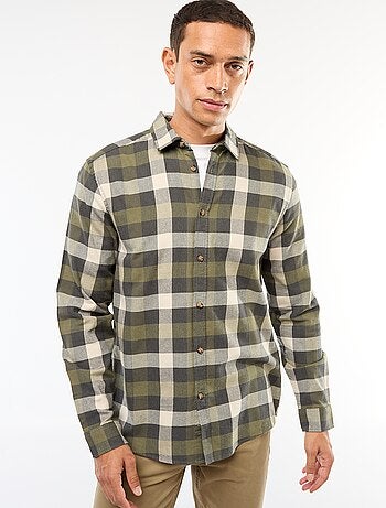 Chemise regular à carreaux