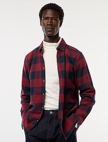 Chemise regular à carreaux