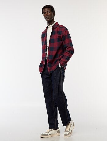 Chemise regular à carreaux