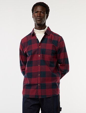 Chemise regular à carreaux