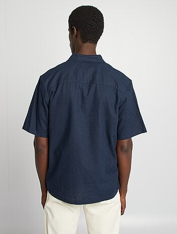 Chemise regular en lin mélangé