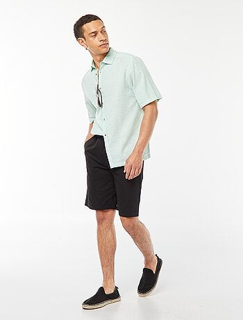 Chemise regular en lin mélangé