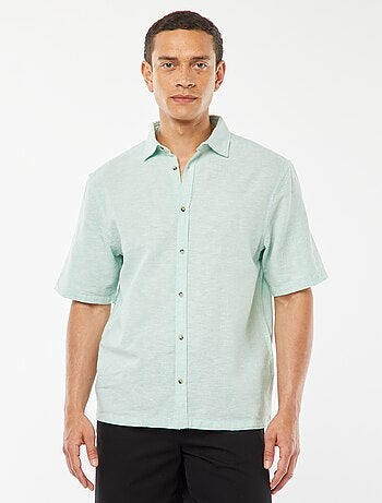 Chemise regular en lin mélangé