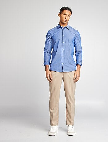 Chemise slim à motif