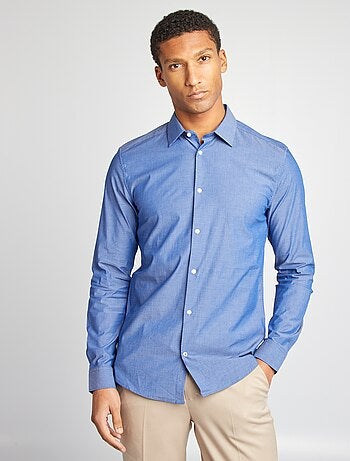 Chemise slim à motif