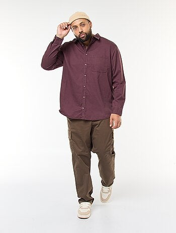 Chemise uni avec poche poitrine