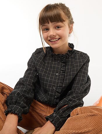 Chemise victorienne à carreaux