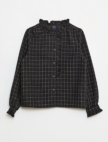 Chemise victorienne à carreaux