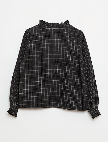 Chemise victorienne à carreaux