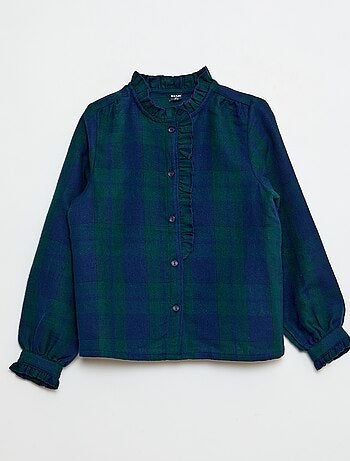 Chemise victorienne à carreaux