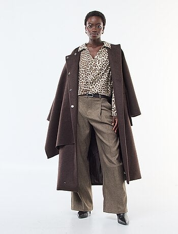 Chemisier à manches à motif léopard 'JDY'