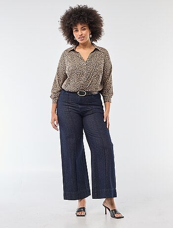 Chemisier fluide en maille crêpe