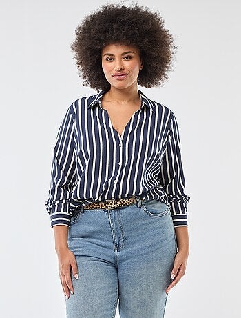 Chemisier fluide en maille crêpe