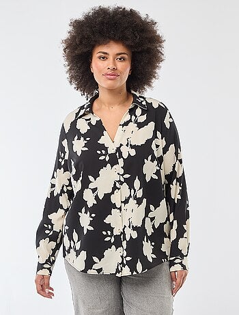 Chemisier fluide en maille crêpe