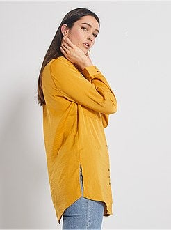 Chemisier long satiné - Kiabi