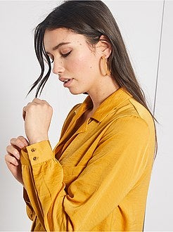 Chemisier long satiné - Kiabi