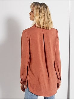 Chemisier long satiné - Kiabi