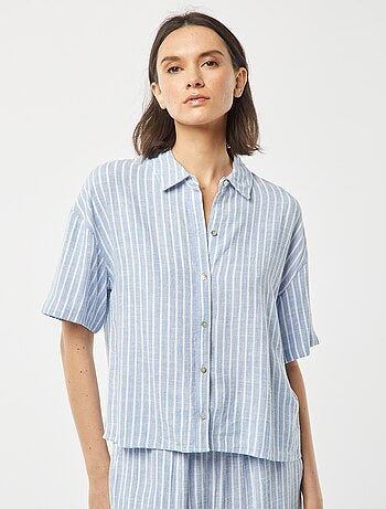Chemisier oversize en lin