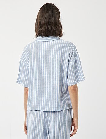 Chemisier oversize en lin