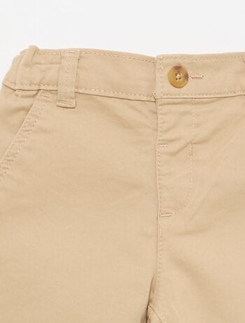Chino droit en coton stretch