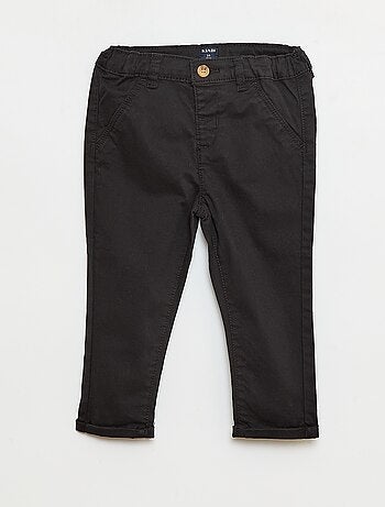 Chino droit en coton stretch