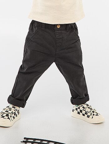 Chino droit en coton stretch