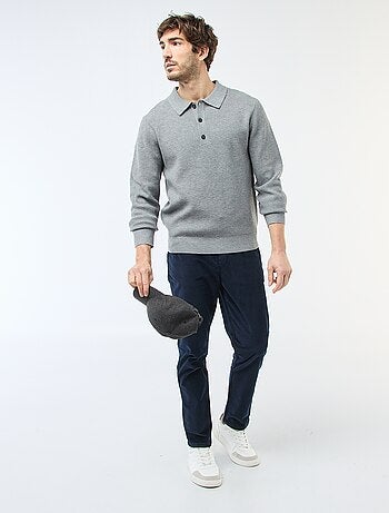 Chino en velours taille standard