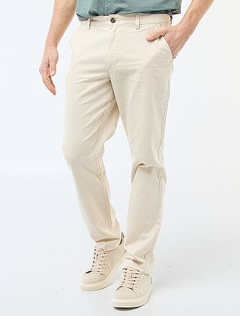 Chino uni taille standard