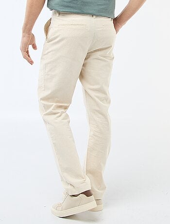 Chino uni taille standard