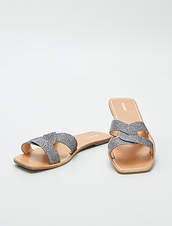 Claquettes pailletées