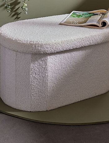 Coffre de rangement en maille bouclette