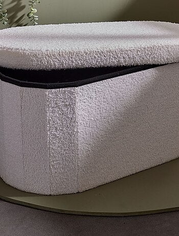 Coffre de rangement en maille bouclette