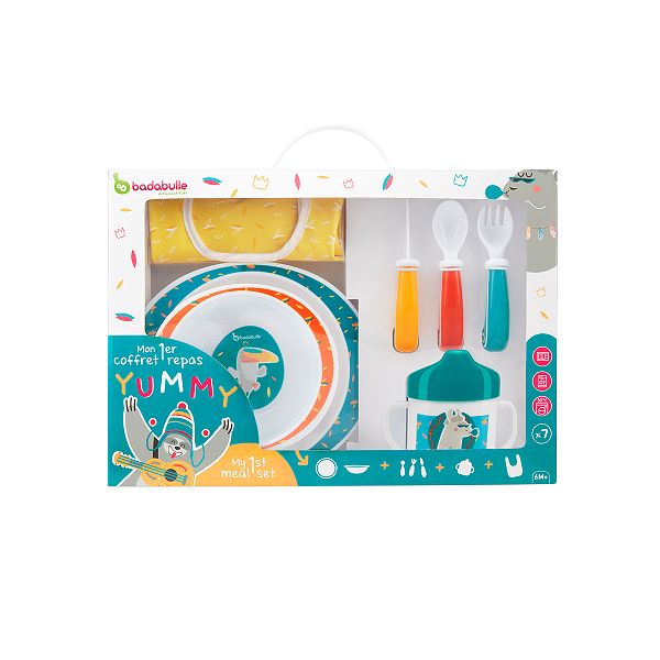 Coffret Repas Badabulle Bebe Fille Bleu Kiabi 27 00