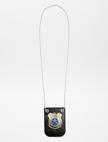 Collier badge de police
