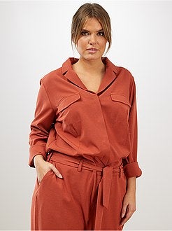 Combinaison col pyjama - Kiabi