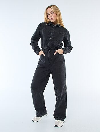 Combinaison en jean manches longues