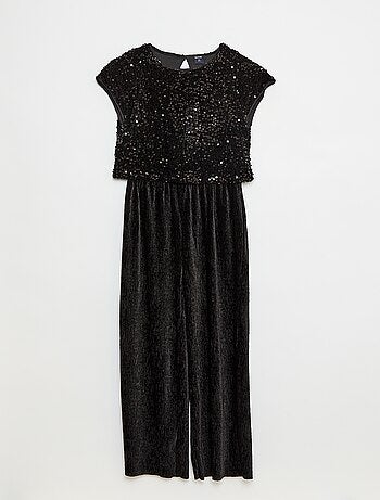 Combinaison en velours sequins