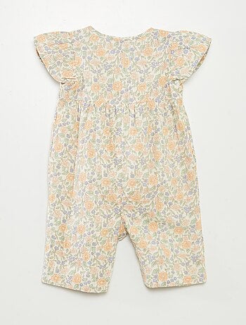 Combinaison longue en gaze de coton