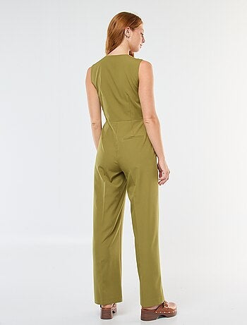 Combinaison pantalon haut gilet uni