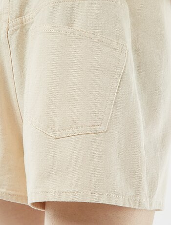 Combinaison short avec dos nu