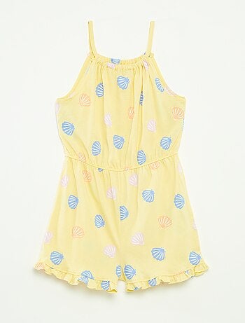 Combishort à bretelles avec imprimé