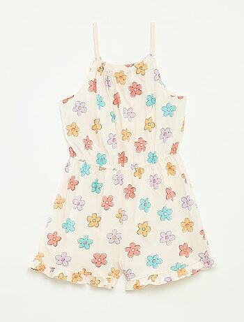 Combishort à bretelles avec imprimé