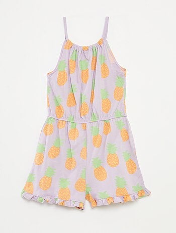 Combishort à bretelles avec imprimé