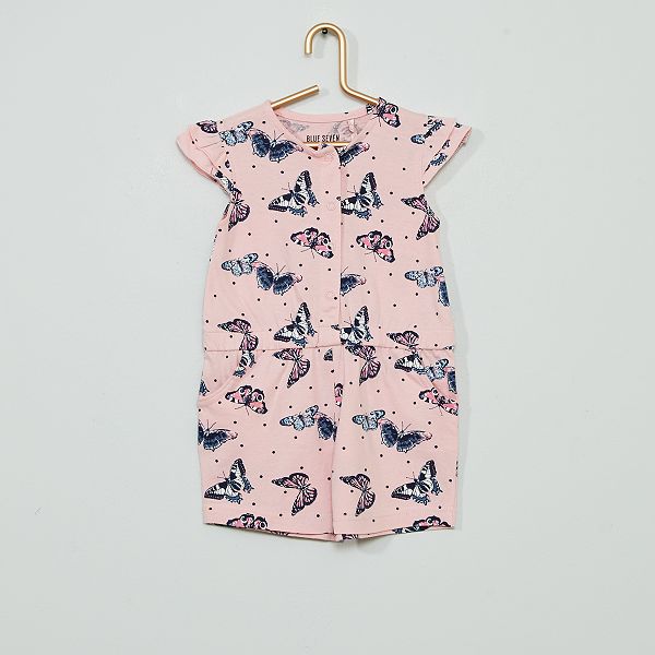 Combishort Papillons Bebe Fille Rose Kiabi 9 60